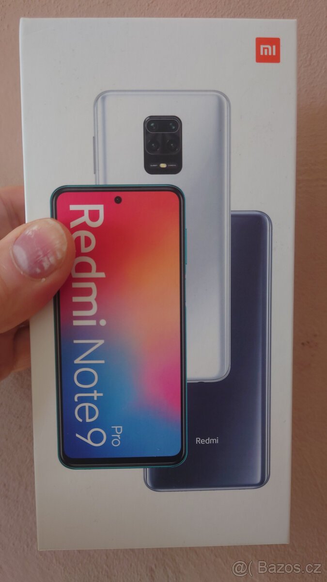 Redmi Note Pro 9 - s krabičkou, jako nový