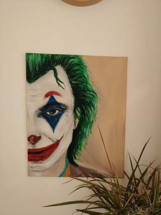 Joker ručně malovaný obraz na plátně
