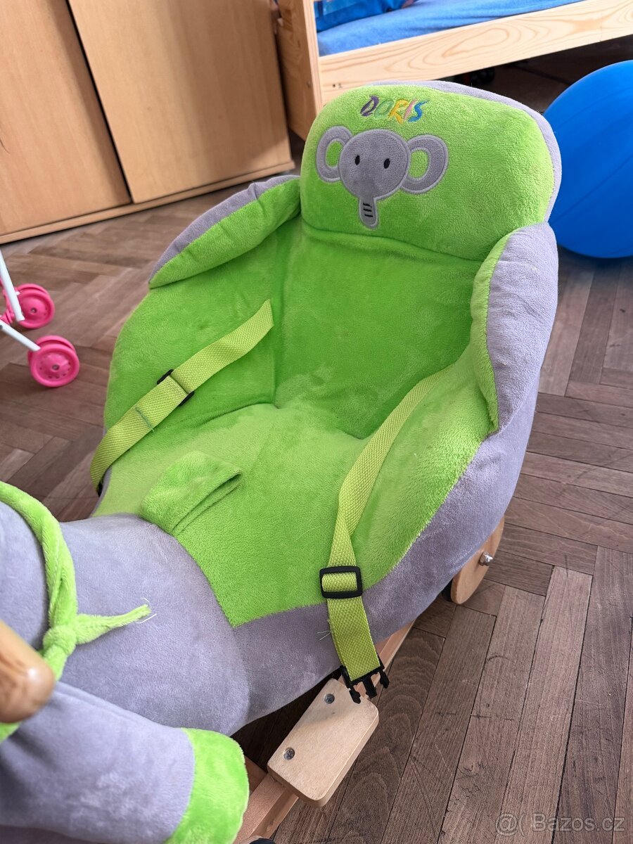 Interaktivní houpací slon 2v1
