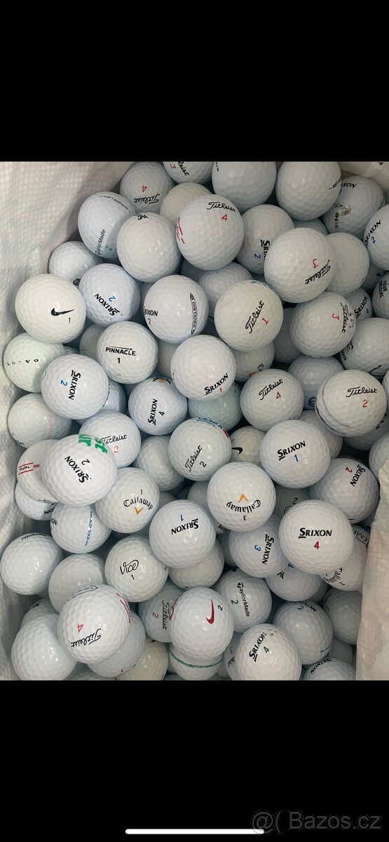Golfové míčky neopotřebené 200ks