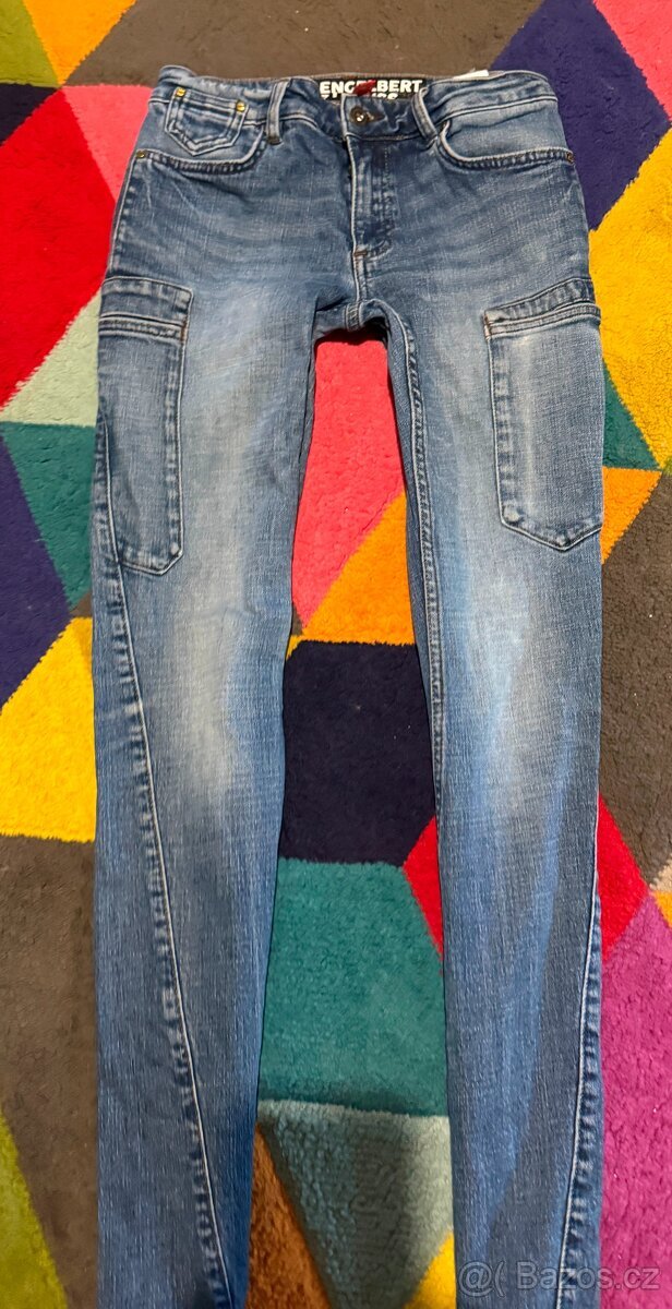 Engelbert STRAUSS PROFI dámské slim jeans-kapsáče vel 34