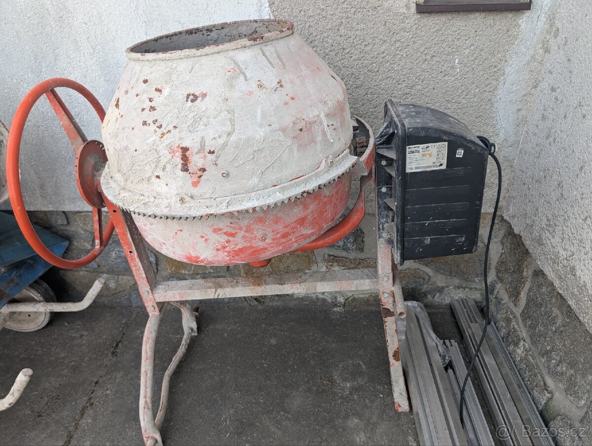 Míchačka na beton 165L 230V – ALTRAD (motor OK)