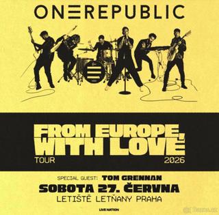 Prodám lístky na koncert OneRepublic