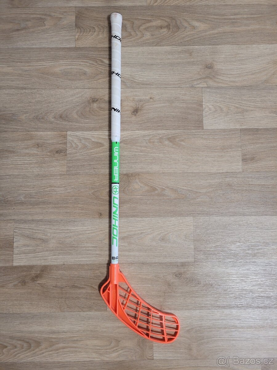 Florbalová hokejka juniorská levá. UNIHOC 80
