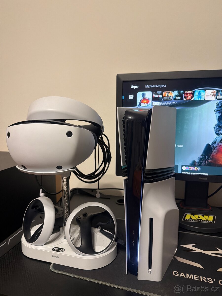 SONY PS5 PRO + PSVR2 + DOPLŇKY PRÝ RYCLEM JEDNÁNÍ