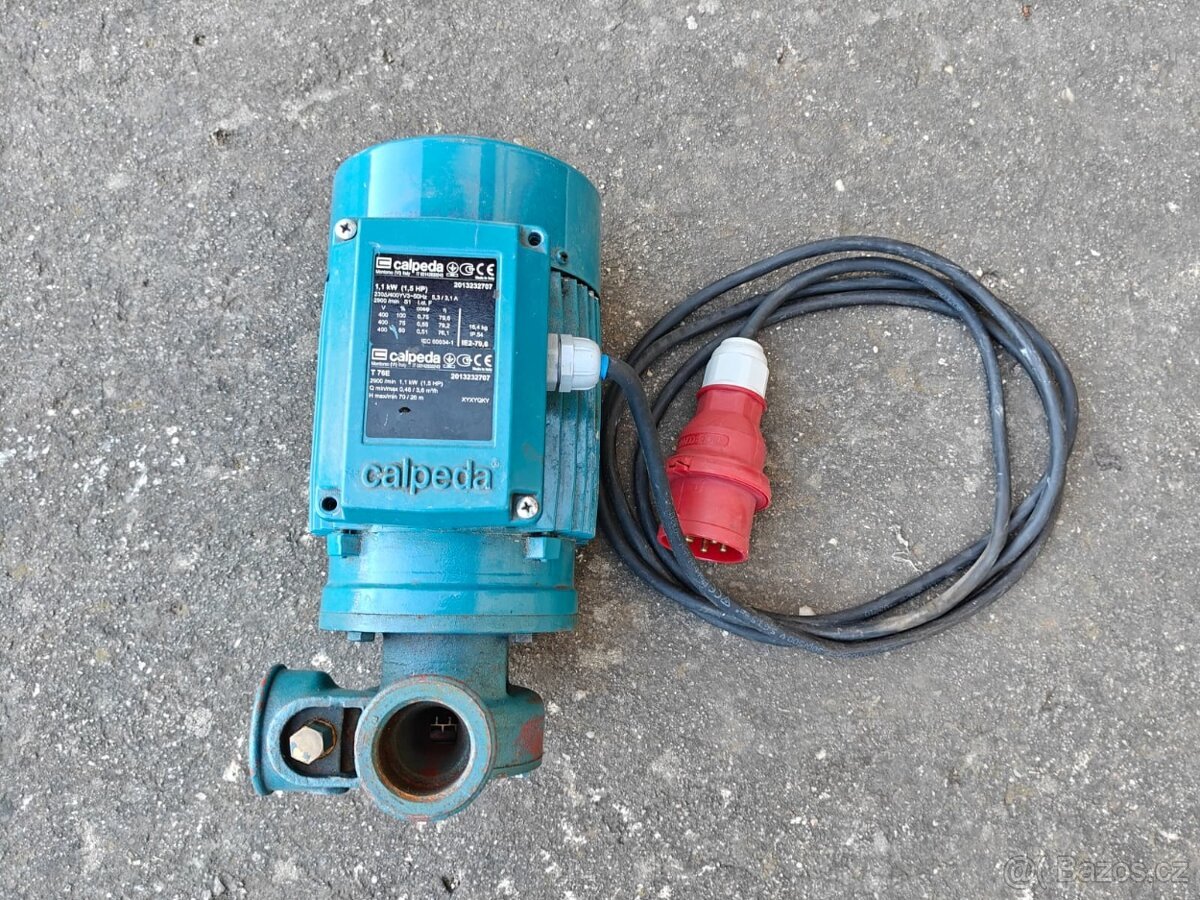 Oběhové čerpadlo Calpeda TM 76E 1,1kW 230V 2900ot. IE2