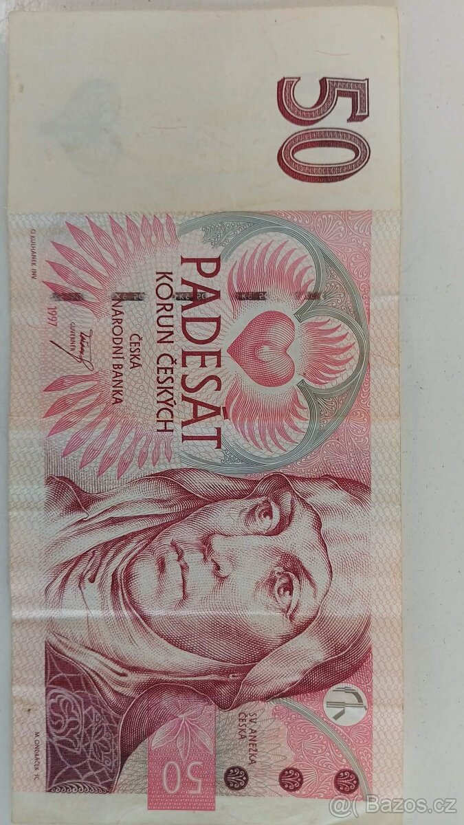 Bankovku 50,-korun českých