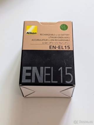 Dvě baterie Nikon EN-EL 15a