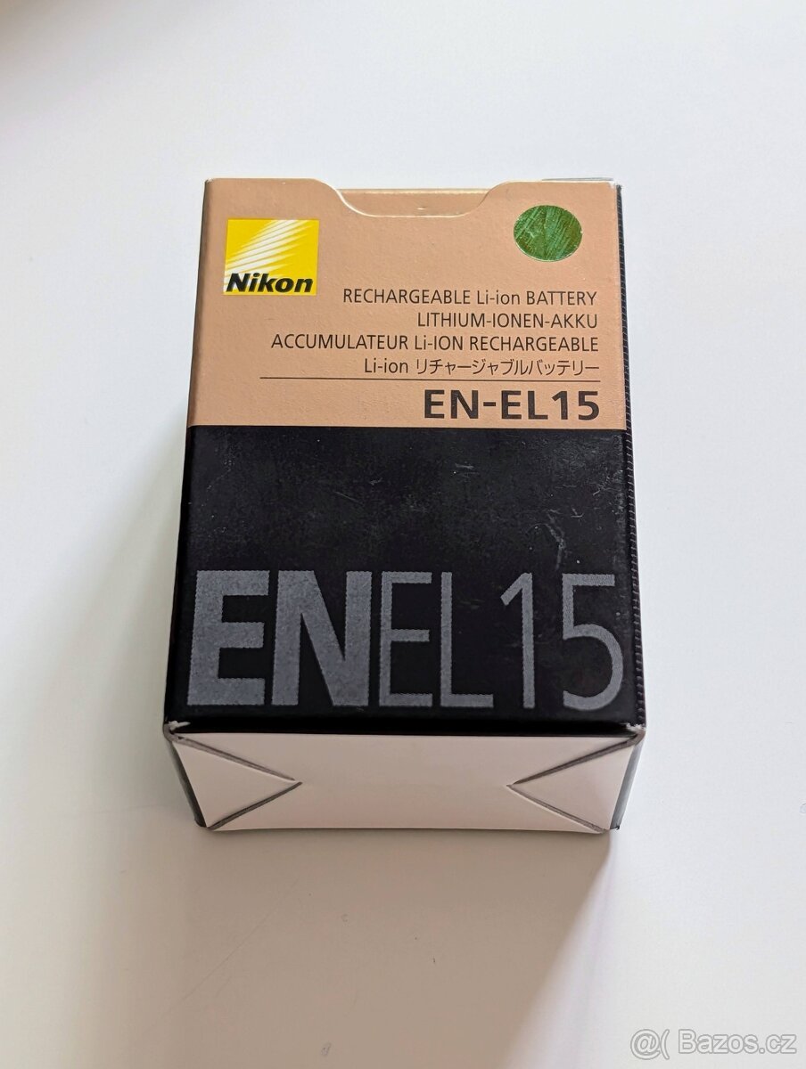 Dvě baterie Nikon EN-EL 15a
