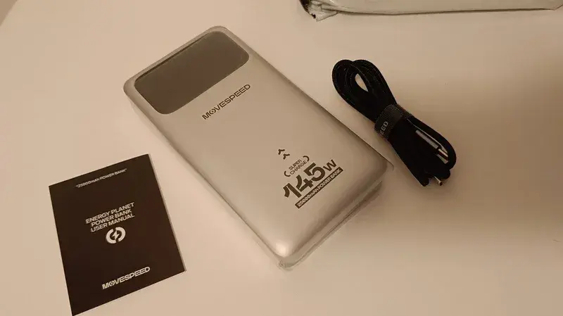 Profi výkonná power banka MOVESPEED 145W 25000mAh, nová