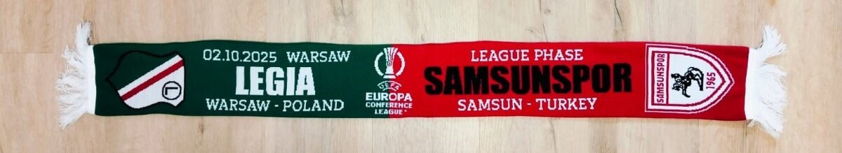 šála "Legia" Varšava - "Samsunspor" Turecko 2025 10 02