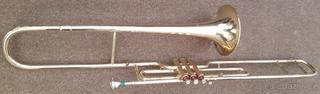 Pístový trombon tenorový B Amati s kufrem - orig. nátrubek B