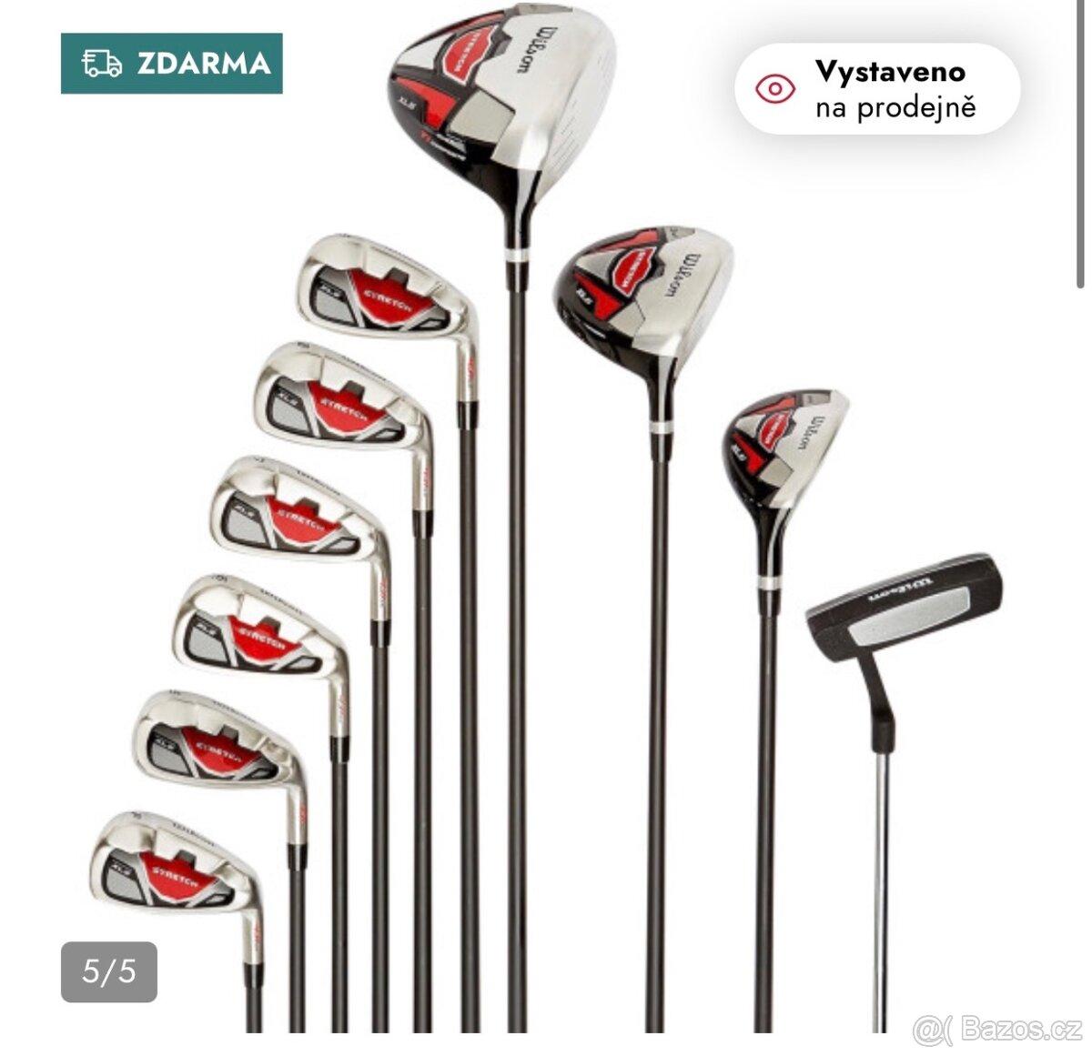 WILSON set komplet STRETCH XL 10 holí + stand bag graphite