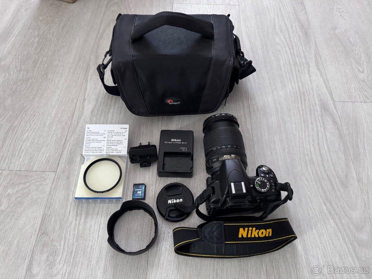 Nikon D3100 + AF-S Nikkor 18-105mm, filtry, clona, SD16GB