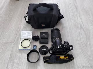 Nikon D3100 + AF-S Nikkor 18-105mm, filtry, clona, SD16GB