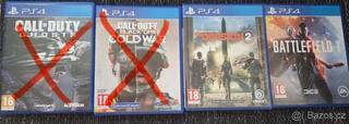hry na PS4 200kč za kus