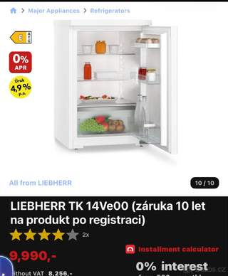 Lednice Liebherr 126 litrů