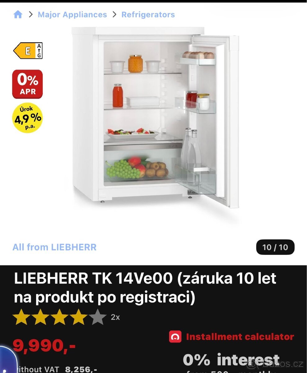 Lednice Liebherr 126 litrů
