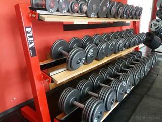 Profi pevné jednoruční činky 2,5-100kg