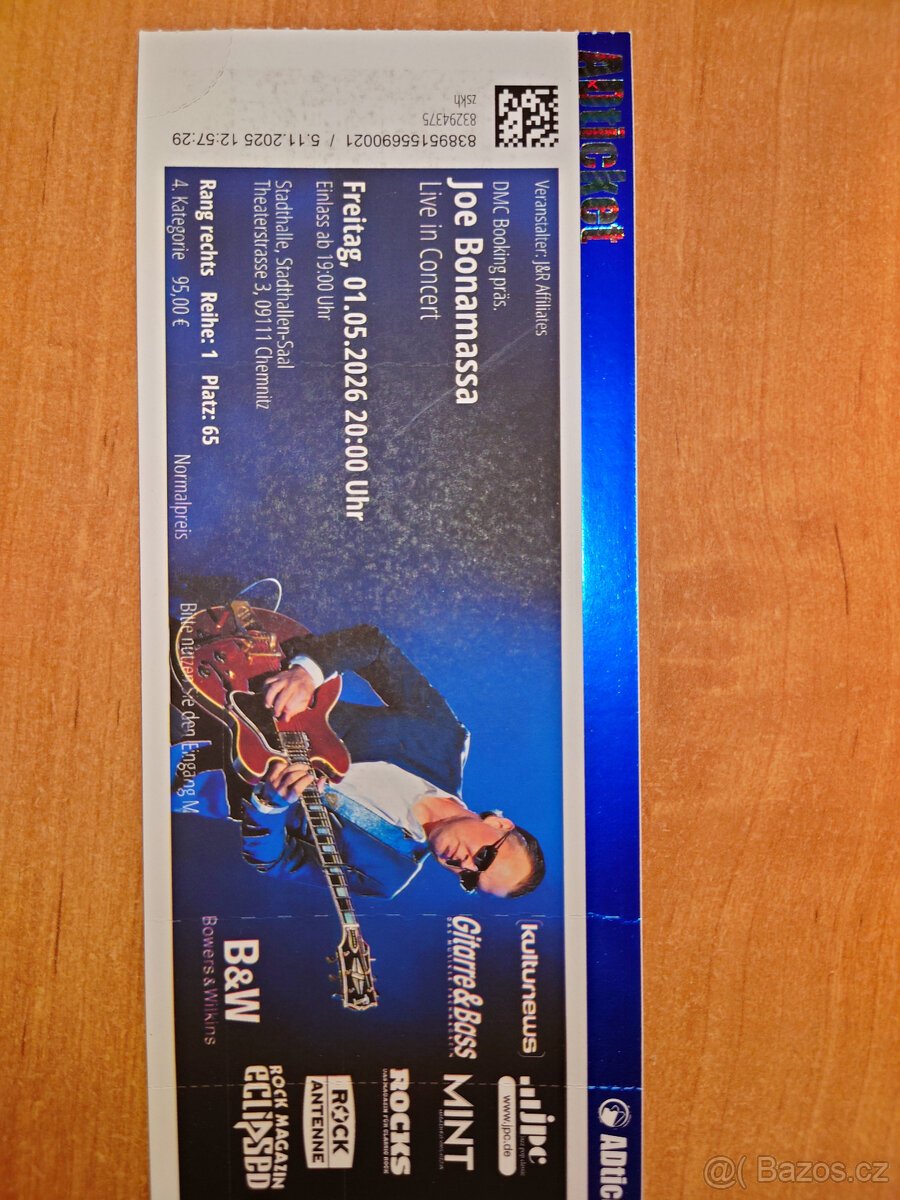 2 x Joe Bonamassa Chemnitz 1.5.26