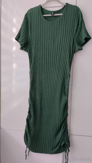 DÁMSKÉ JARNÍ ŠATY S ŘASENÍM vel.52/4xl