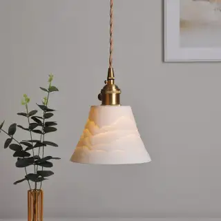 Keramické svítidlo LONICA s mosaznou objímkou