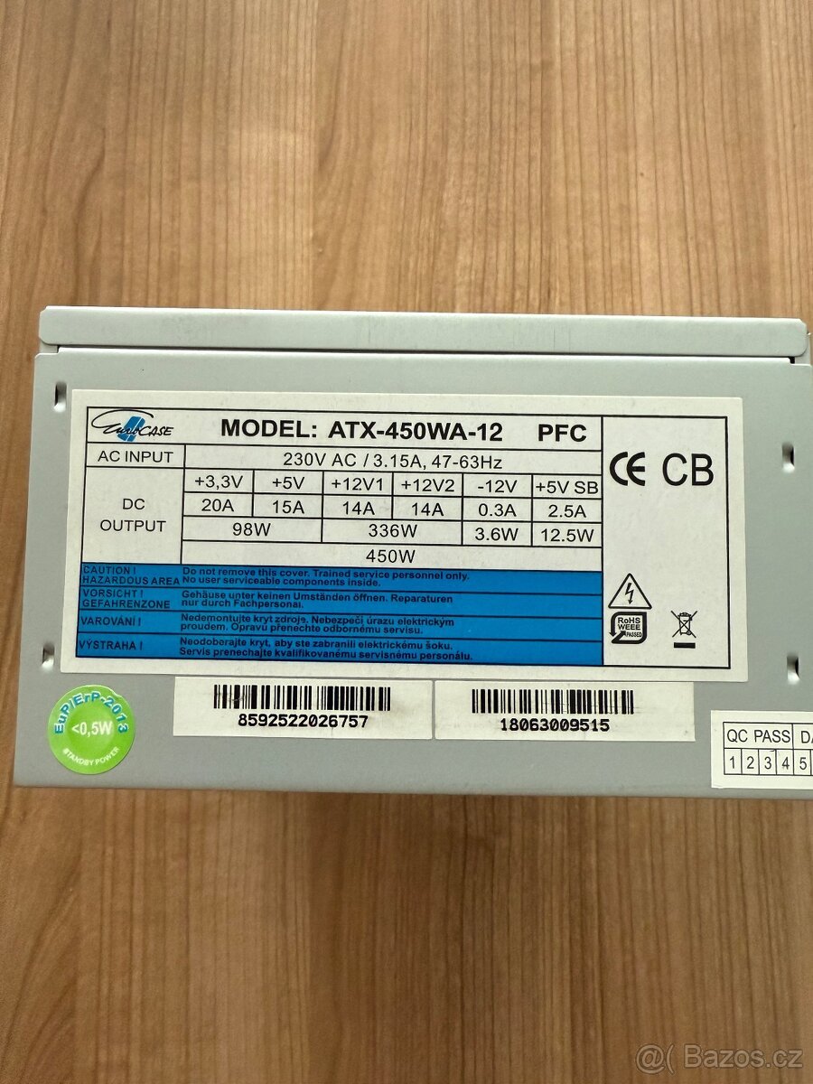 Eurocase ATX-450WA-12 – 450W