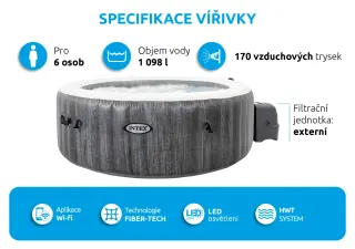 Vířivka Pure Spa - Bubble Greywood Deluxe NP 6