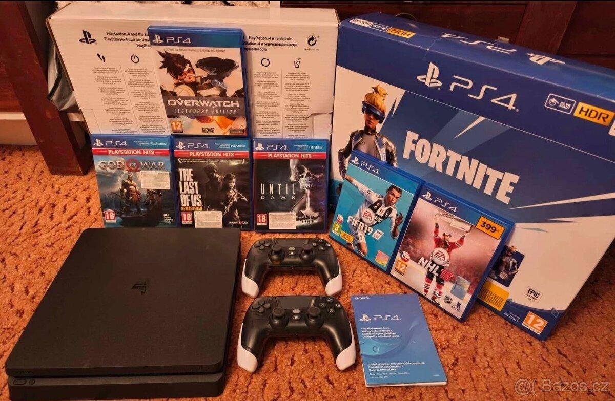 PLAYSTATION 4, DVA ÚPLNĚ NOVÉ BEZDRÁTOVÉ OVLADAČE A HRY