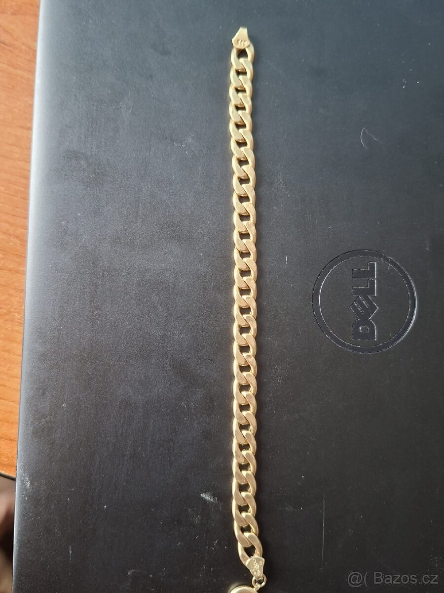 Zlatý náramek váha 9,24g