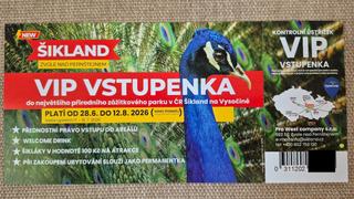 VIP vstupenka do zábavného parku ŠIKLAND