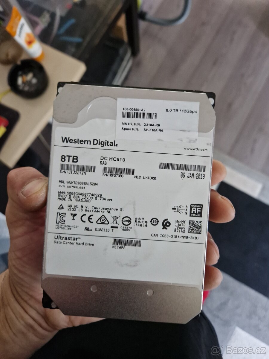 Hdd western digitální 8TB