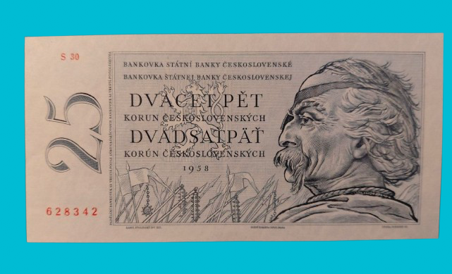 25 Kcs 1958 UNC