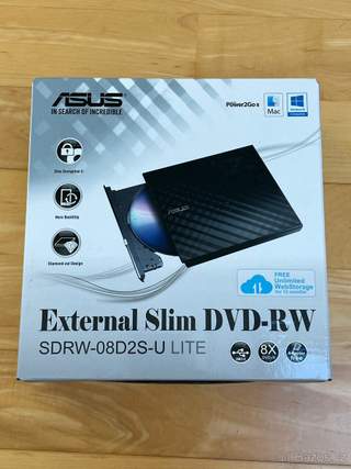 ASUS External Slim DVD-RW SDRW-08D2S-U LITE