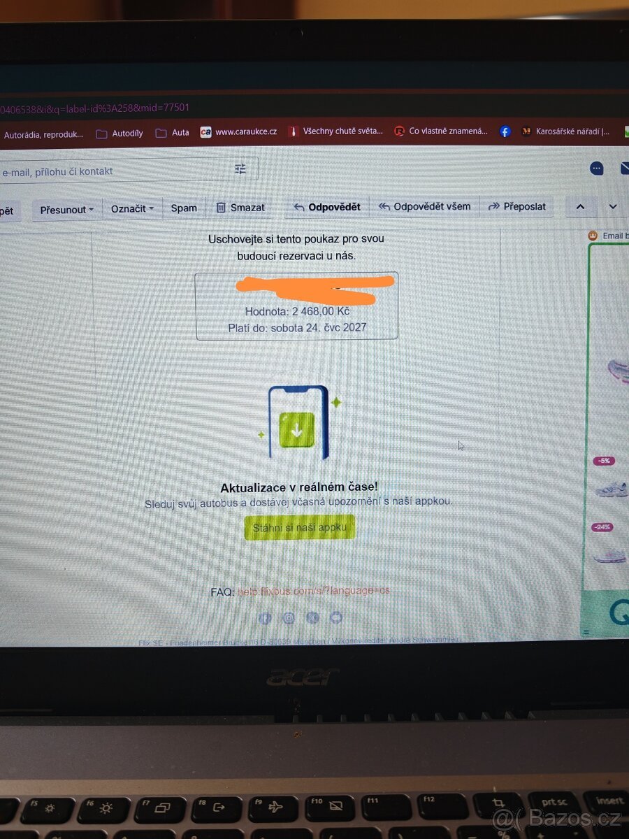 Voucher od Flixbusu