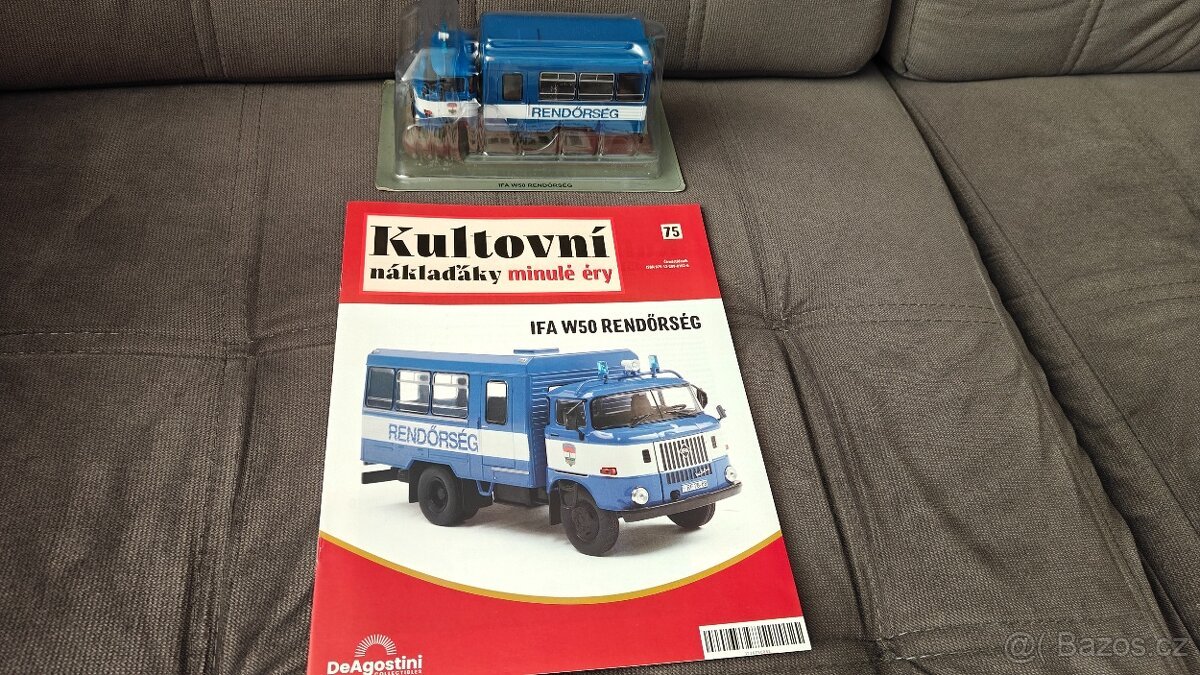 Kultovní náklaďáky minulé éry č.75 IFA W50 Rendorség 1:43