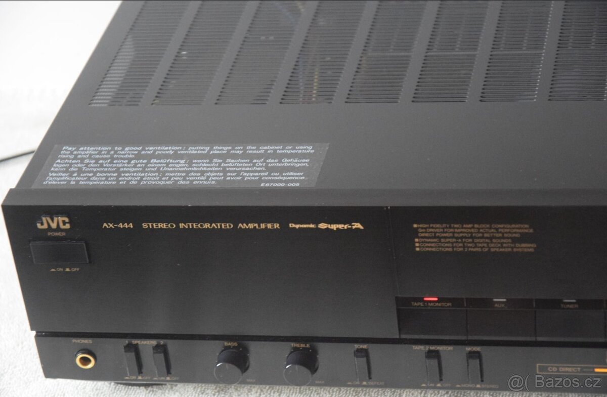 Zesilovač JVC AX-444, DYNAMIC SUPER-A, PHONO MM / MC