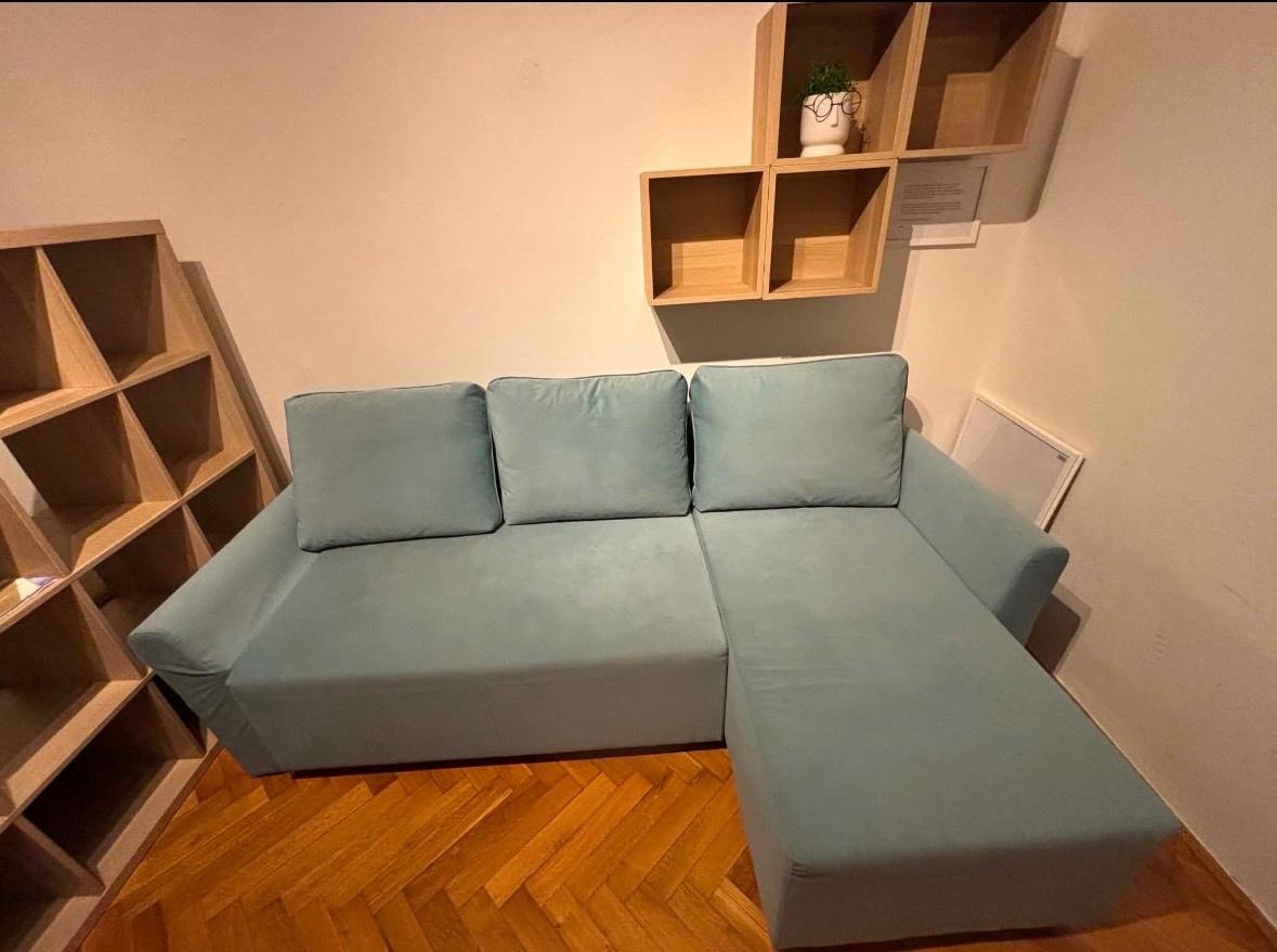 IKEA BRISSUND – rozkládací pohovka, gauč s lenoškou