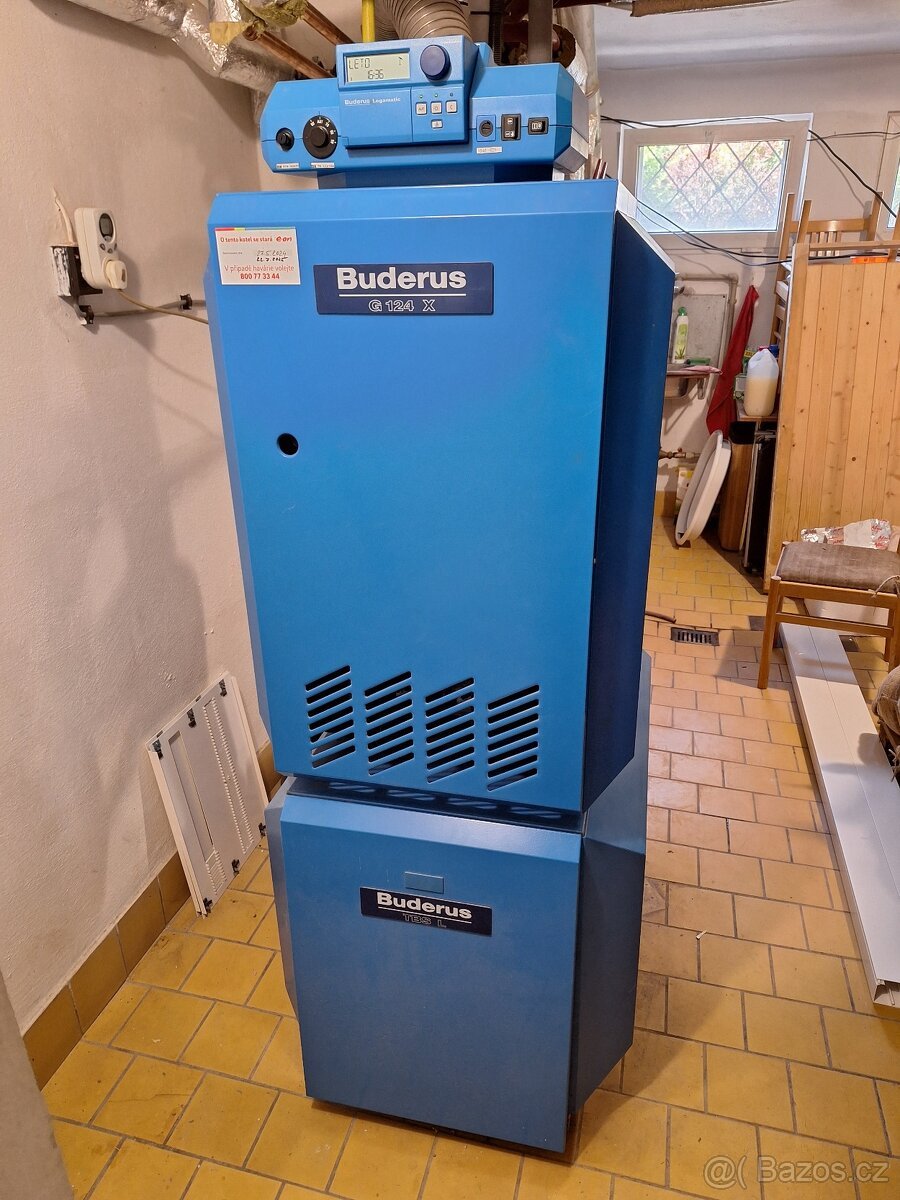 Plynový kotel Buderus G 124 X včetně bojleru