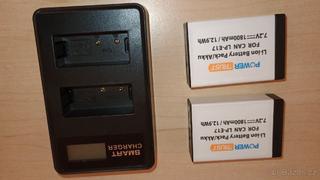 Baterie náhrada EP-L17 a nabíječka pro Canon bezzrcadlovky