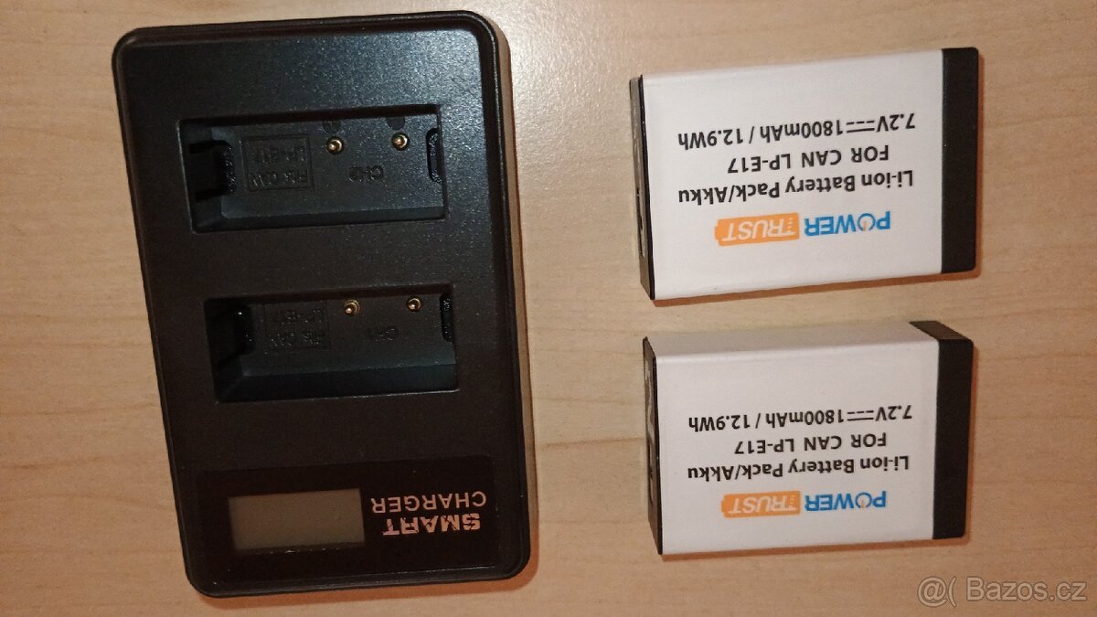 Baterie náhrada EP-L17 a nabíječka pro Canon bezzrcadlovky