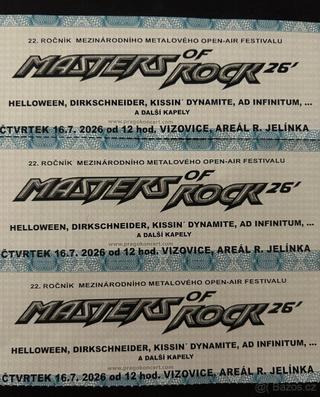 Master Of Rock 2026 - Čtvrtek 16. 7.