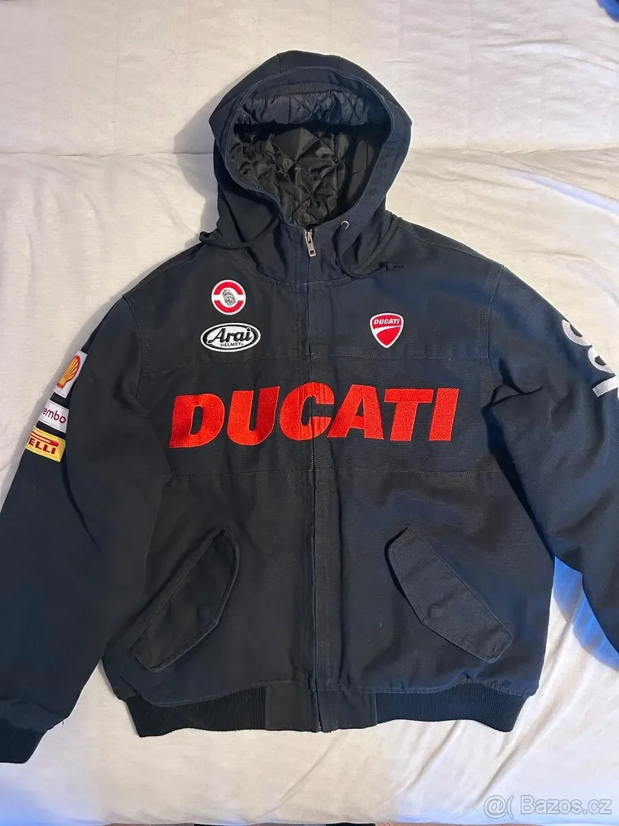 Ducati Supreme bunda s kapucí černá vel. M