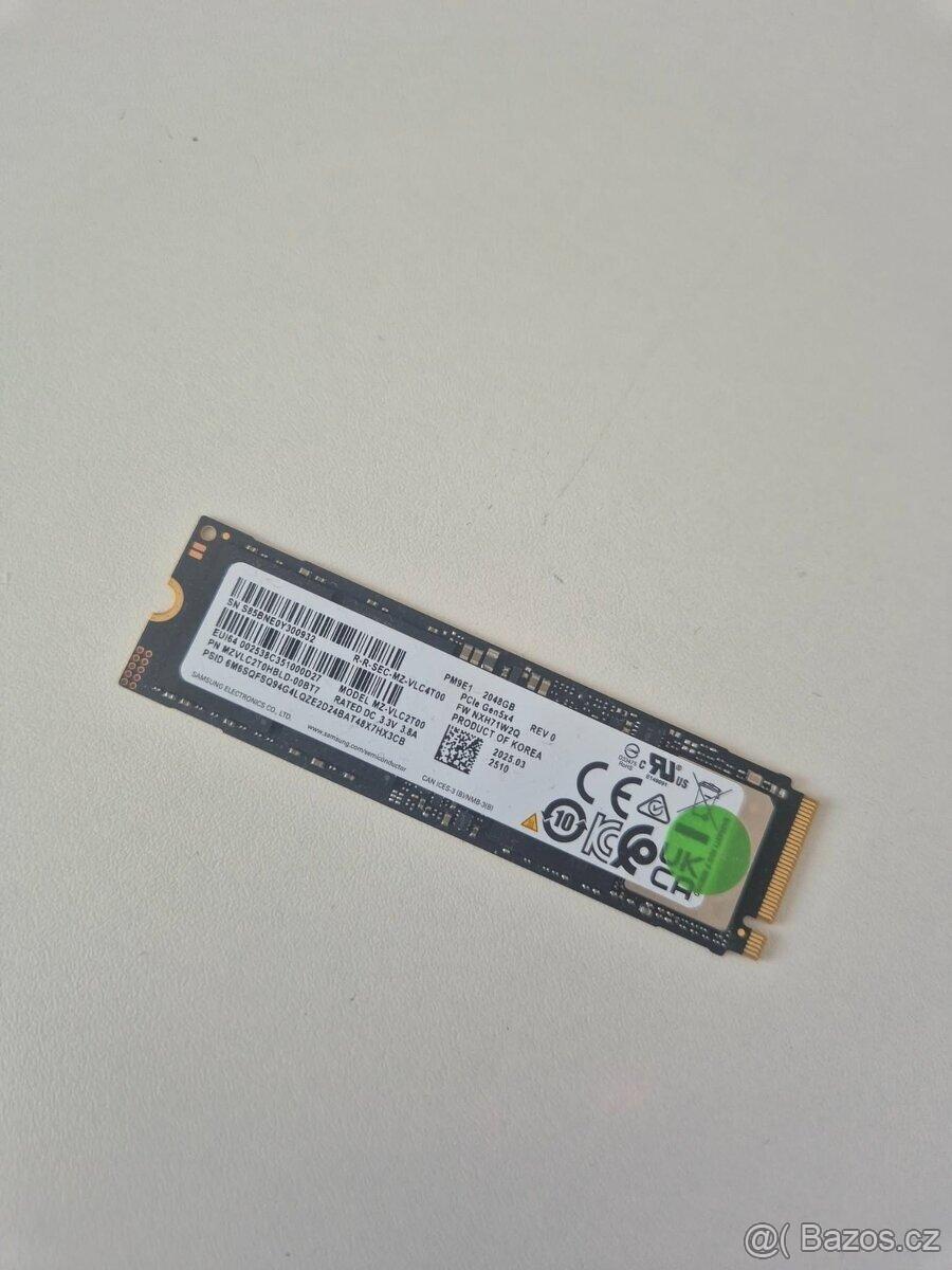 Extrémně rychlý SSD 2TB Samsung PM9E1 (PCIe 5.0 x4) zánovní
