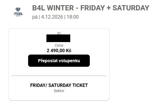 B4L WINTER - FRIDAY + SATURDAY - 4. - 5. 12. 2026 BRNO