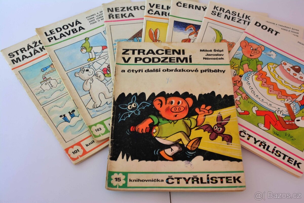 Čtyřlístek č. 15 + 7ks rok 1982 - 1987