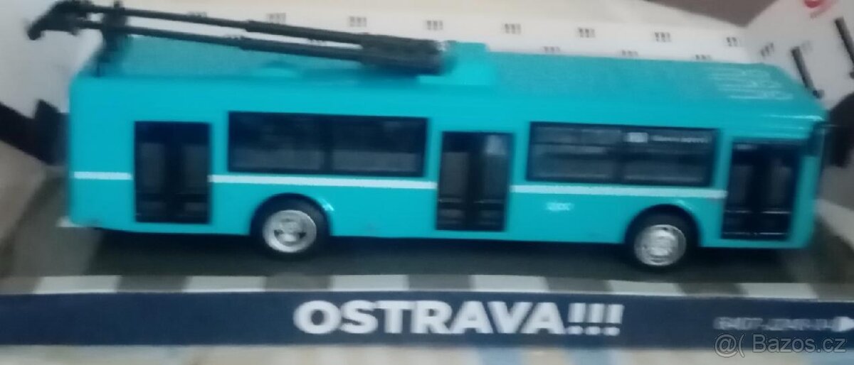 trolejbusj kovový model