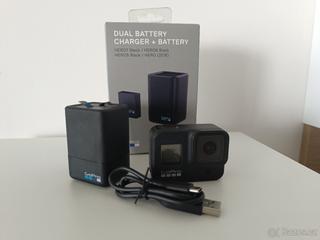 GoPro HERO8 Black + Dual Battery Charger + 2 baterie