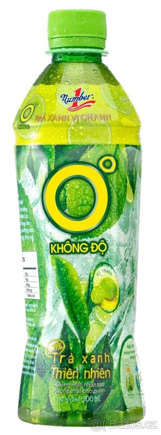 Number 1 - Zero Degree medový zelený čaj - 500ml Vietnam