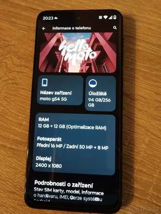 Mobilní telefon Motorola Moto G54 5G Power Edition 12 GB